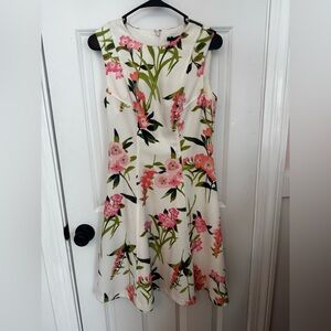 NWT Tommy Hilfiger White and Pink Floral Dress